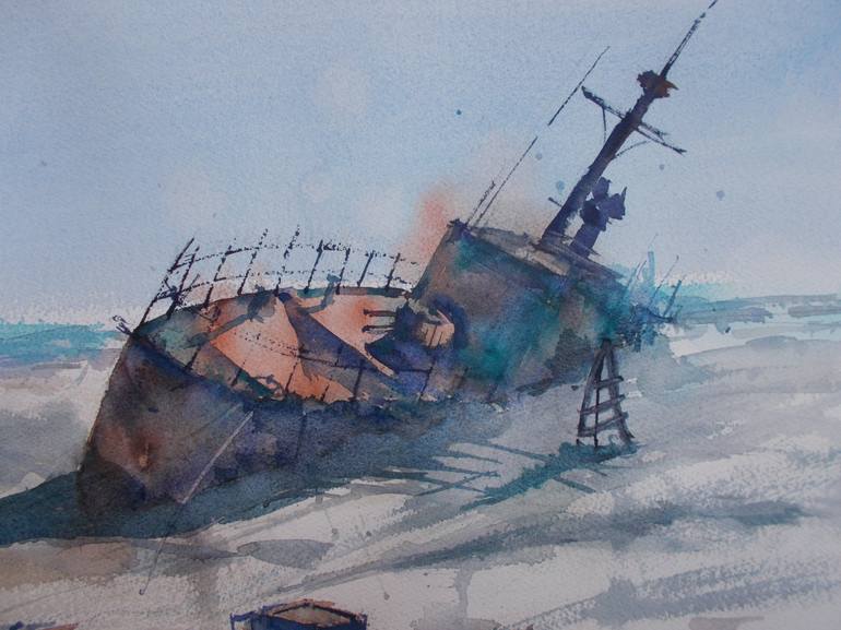 Original Boat Painting by Giorgio Gosti