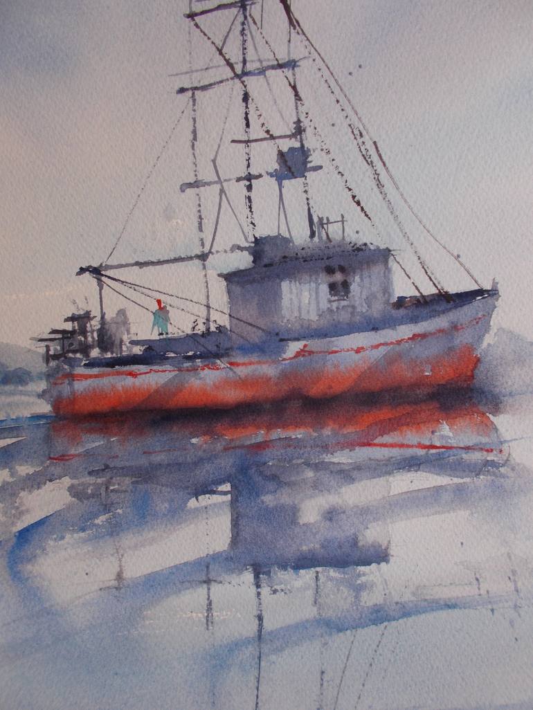 Original Boat Painting by Giorgio Gosti