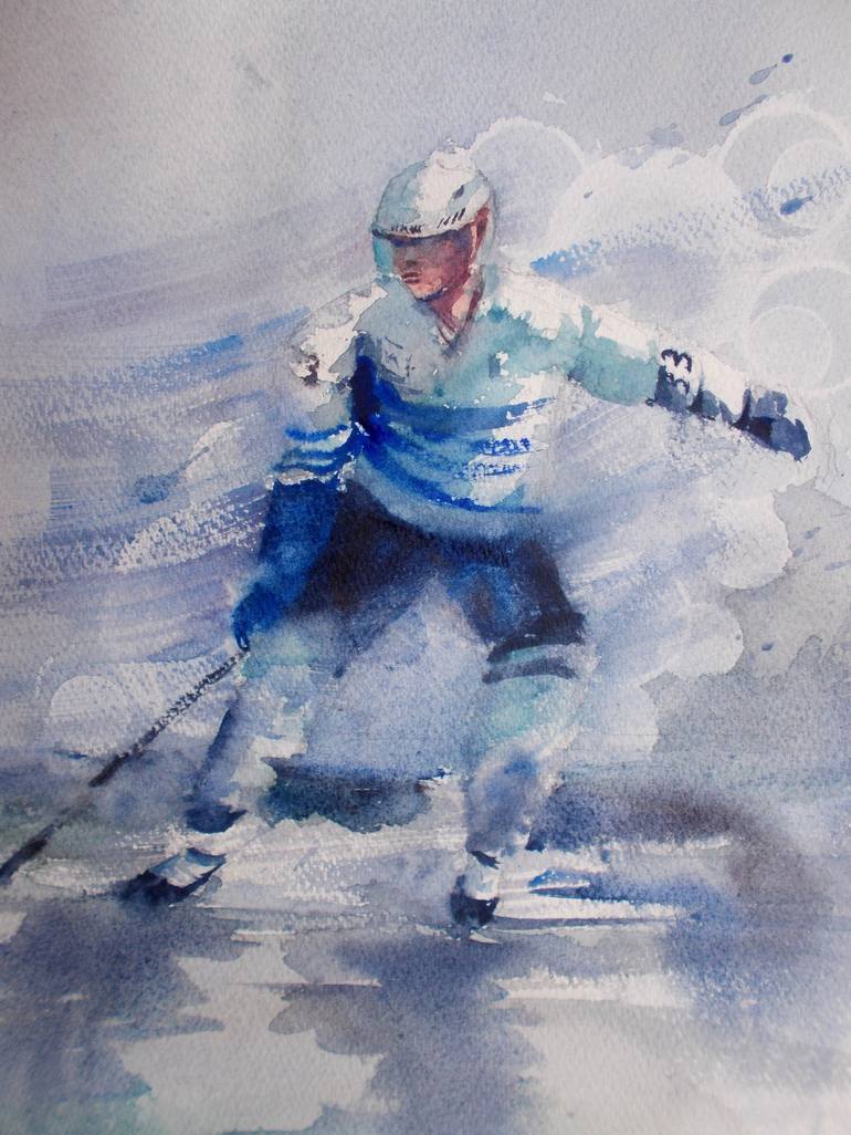 Original Impressionism Sport Painting by Giorgio Gosti