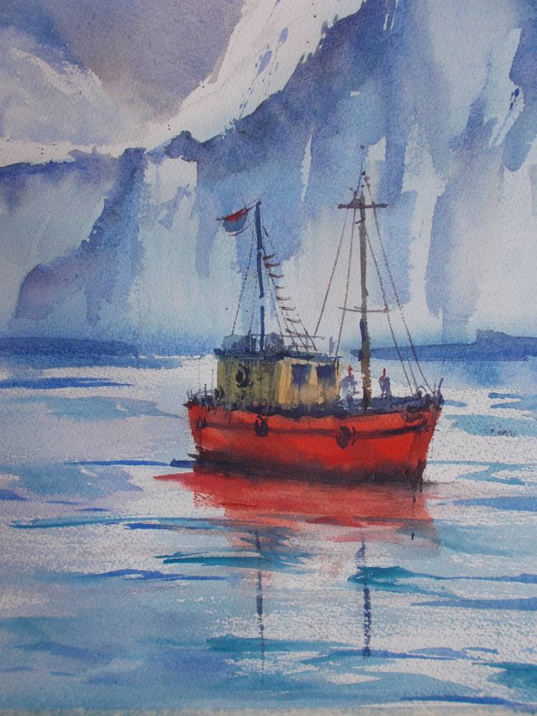 Original Boat Painting by Giorgio Gosti