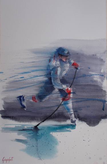 Original Impressionism Sport Paintings by Giorgio Gosti