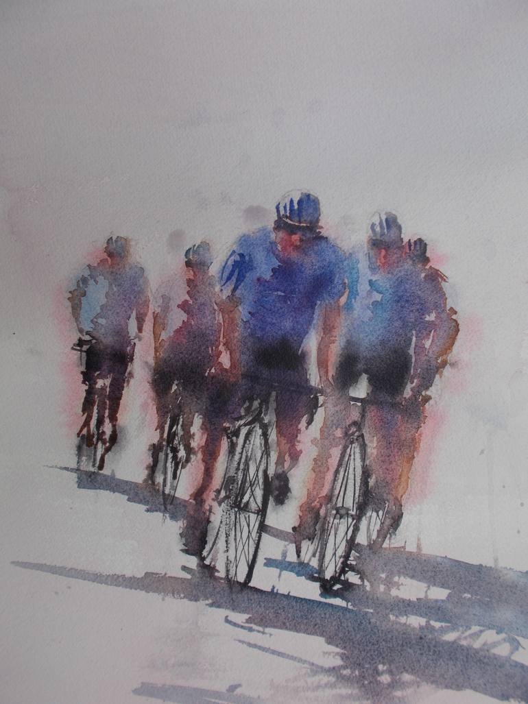 Original Impressionism Sports Painting by Giorgio Gosti
