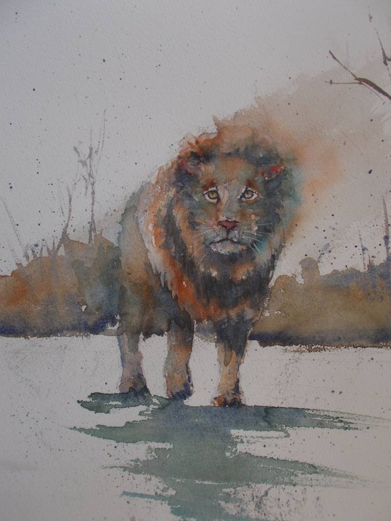 Original Impressionism Animal Painting by Giorgio Gosti