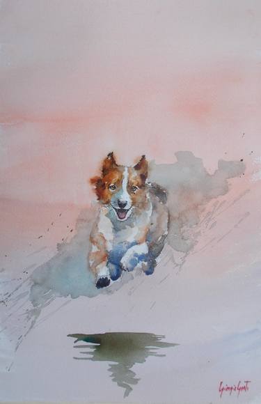 Original Impressionism Dogs Paintings by Giorgio Gosti