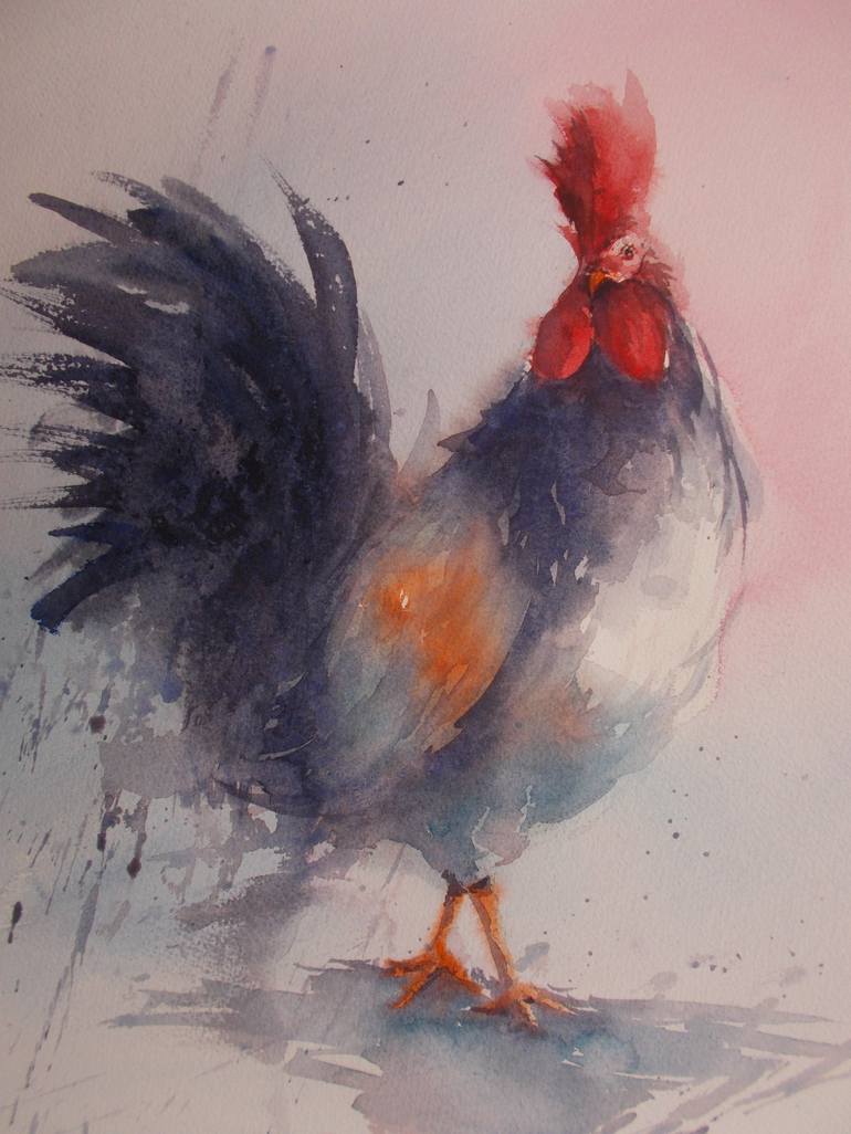 Original Impressionism Animal Painting by Giorgio Gosti