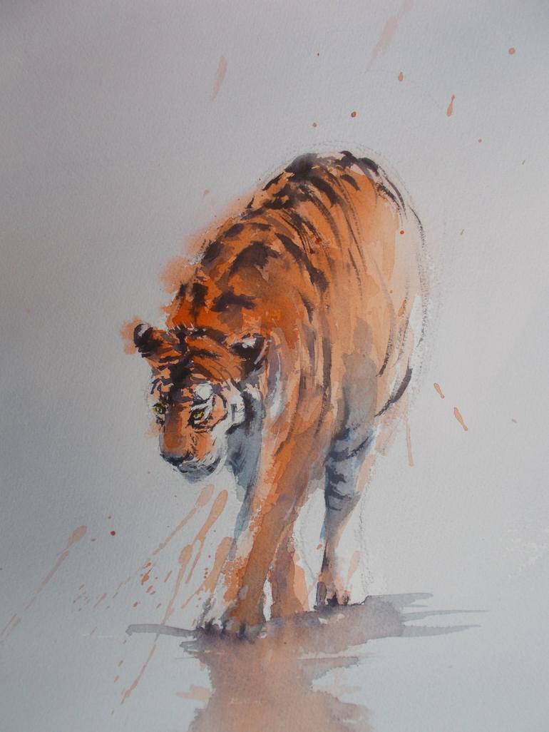 Original Impressionism Animal Painting by Giorgio Gosti