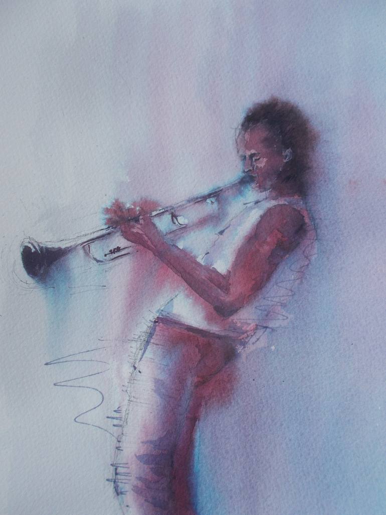 Original Impressionism Music Painting by Giorgio Gosti