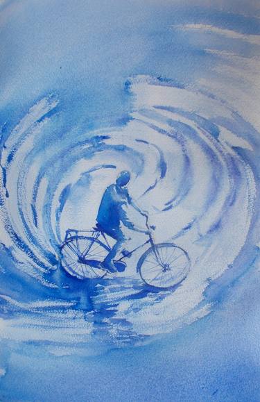 Original Impressionism Bike Paintings by Giorgio Gosti