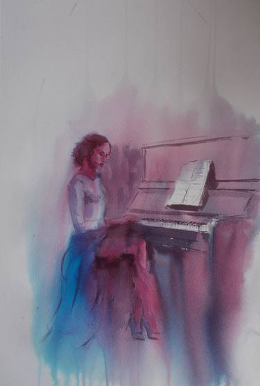 Print of Impressionism Music Paintings by Giorgio Gosti