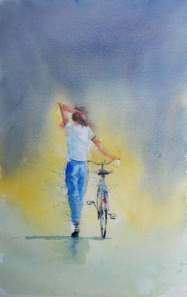 Print of Impressionism Bike Paintings by Giorgio Gosti