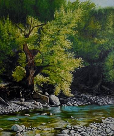 Original Realism Landscape Painting by Bledi Kita