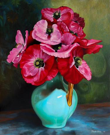 Saatchi Art Artist Bledi Kita; Paintings, “Still Life, Vase with Flowers” #art