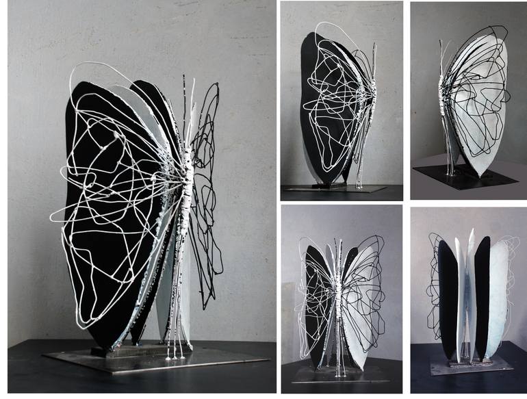 Original Art Deco Nature Sculpture by Antonina Fatkhullina