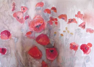 Print of Impressionism Floral Paintings by Nelya Mihneva