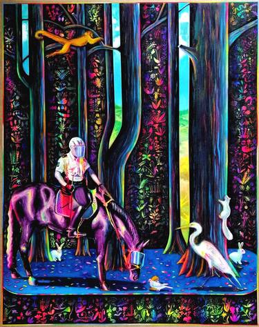 Print of Horse Paintings by Monika Radzewicz
