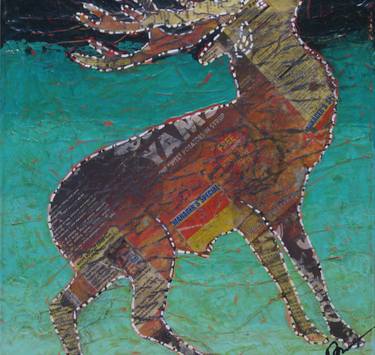 Original Animal Collage by L Ford Neale