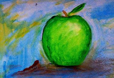 Apple and the approaching worm,from Collection "On the Edge of Etrenity" thumb