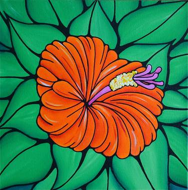 Original Abstract Floral Paintings by Susie Barrett Art