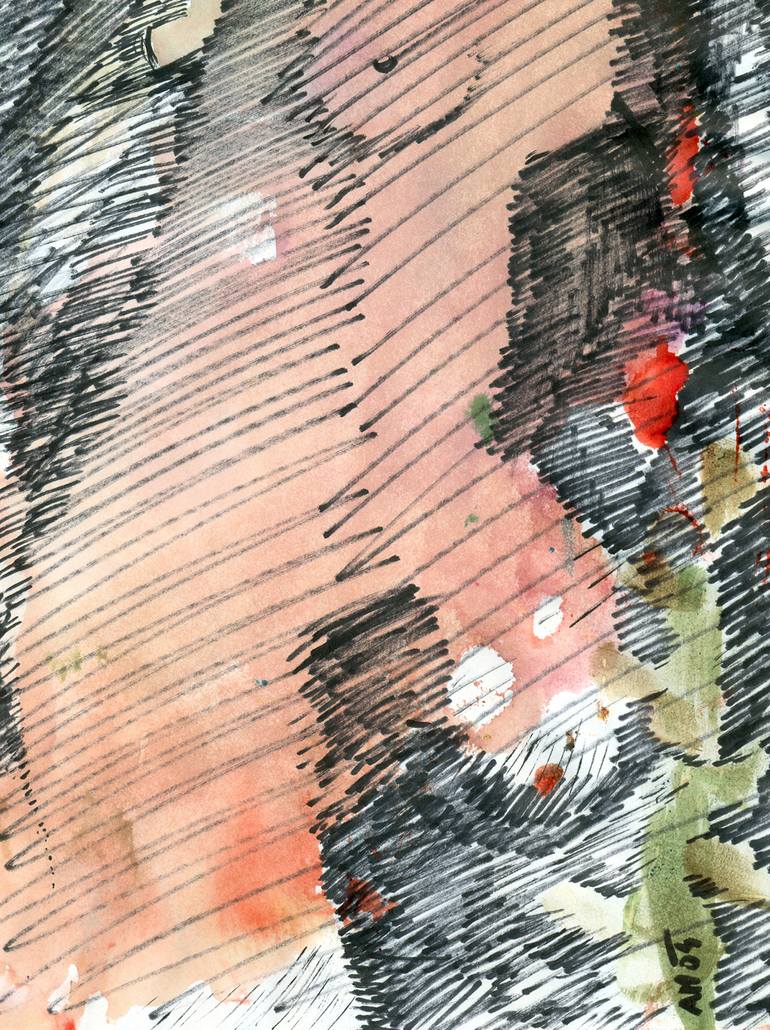 Original Figurative Erotic Drawing by Andrej Mratinković