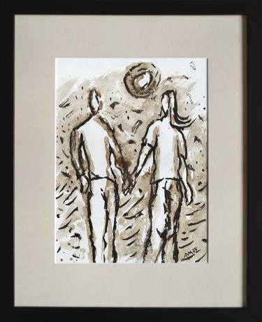 Original Figurative Love Drawings by Andrej Mratinković