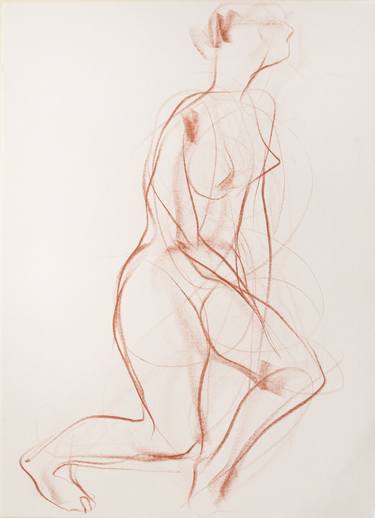 Print of Nude Drawings by VOLODYMYR SEMKIV