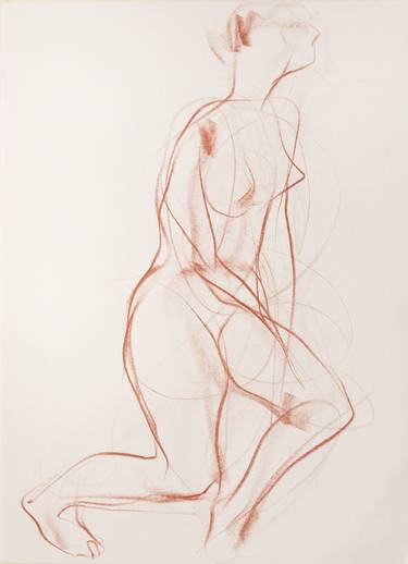 Original Fine Art Nude Drawings by VOLODYMYR SEMKIV