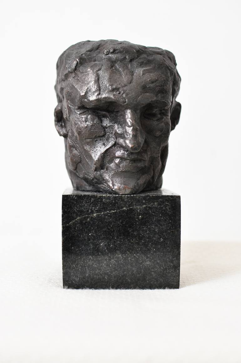 Original Figurative Portrait Sculpture by VOLODYMYR SEMKIV