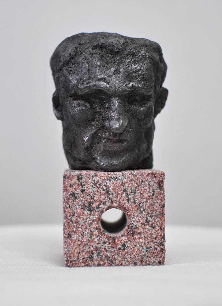 Original Figurative Portrait Sculpture by VOLODYMYR SEMKIV
