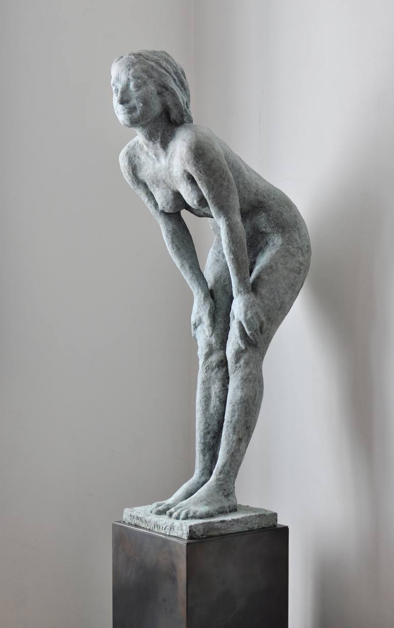 Original Figurative Nude Sculpture by Volodymyr Semkiv