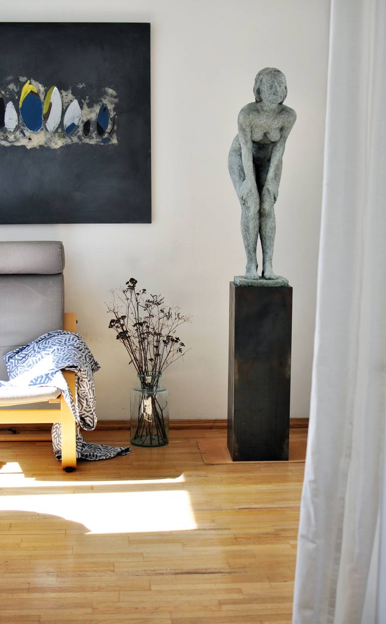 Original Figurative Nude Sculpture by Volodymyr Semkiv