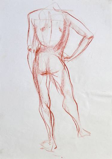 Print of Figurative Body Drawings by VOLODYMYR SEMKIV