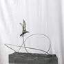 The work that started with a piece of wax in Gdansk, Poland in 2012. Is about flying. 
Banal flight. 
Life. 
Nothing more.

Patinated bronze, copperplated steel, granite.
2020
The size of a granite base: 36 * 52 cm