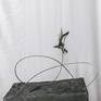 The work that started with a piece of wax in Gdansk, Poland in 2012. Is about flying. 
Banal flight. 
Life. 
Nothing more.

Patinated bronze, copperplated steel, granite.
2020
The size of a granite base: 36 * 52 cm