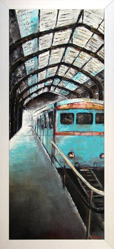 Original Train Paintings by Kalli Matzora