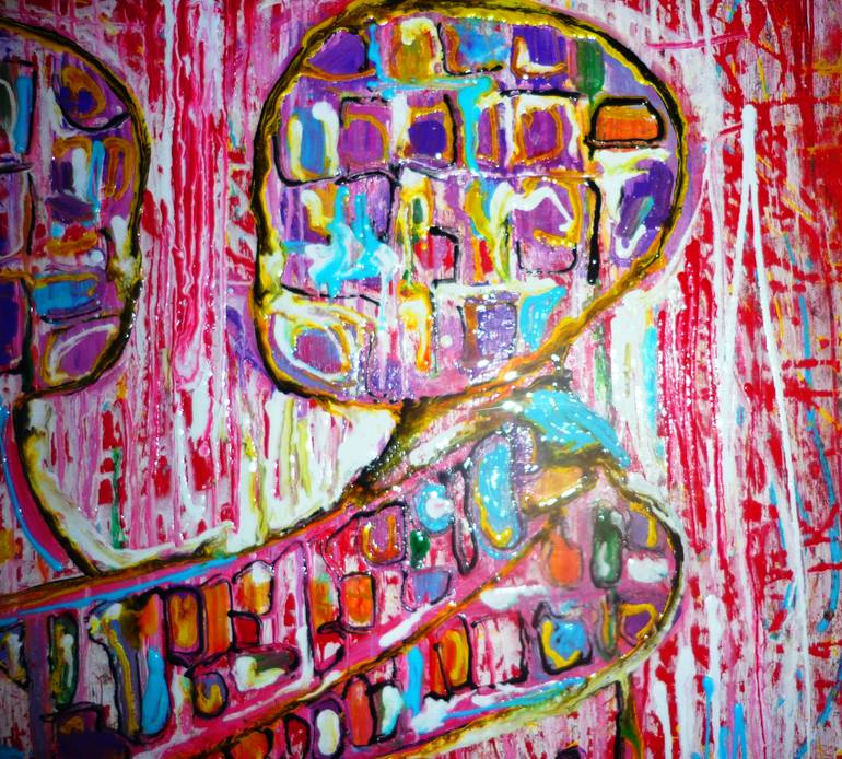 Original Abstract Expressionism Abstract Painting by Kalli Matzora