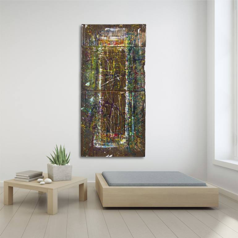 Original Abstract, Gestural, Modern, Conceptual, Contemporary Abstract Painting by Paul Brandejs