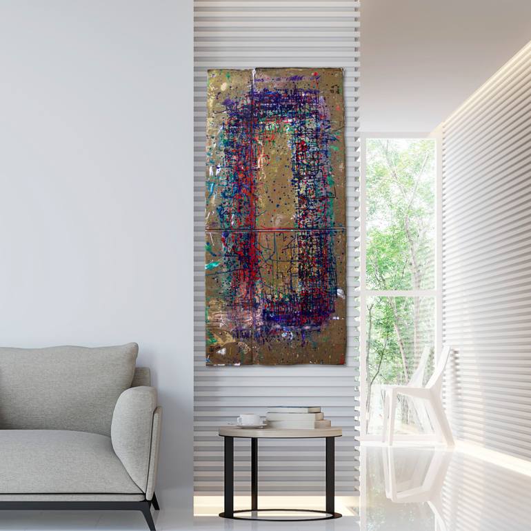 Original Conceptual Abstract Painting by Paul Brandejs
