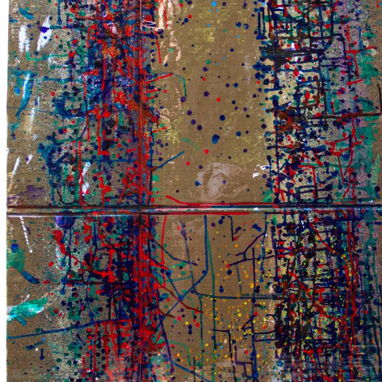 Original Conceptual Abstract Painting by Paul Brandejs