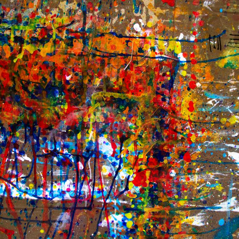 Original Conceptual Abstract Painting by Paul Brandejs