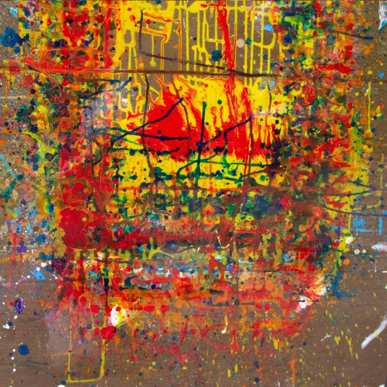 Original Conceptual Abstract Painting by Paul Brandejs