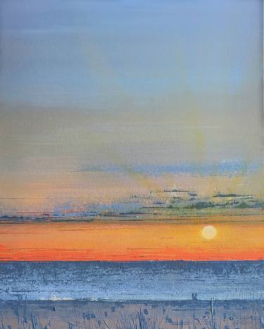 Original Conceptual Beach Painting by Marisa Tiberi