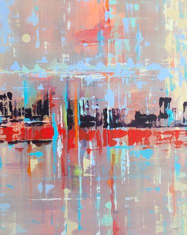 Original Abstract Expressionism Abstract Painting by Marisa Tiberi