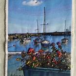 Gourdon Harbour, Aberdeenshire Scotland (Textile Art) by Delaram Mowatt