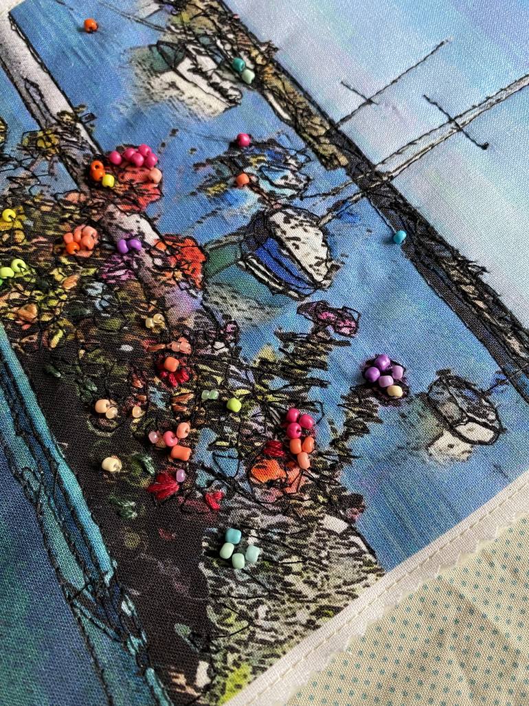 Original Contemporary Beach Mixed Media by Delaram Mowatt