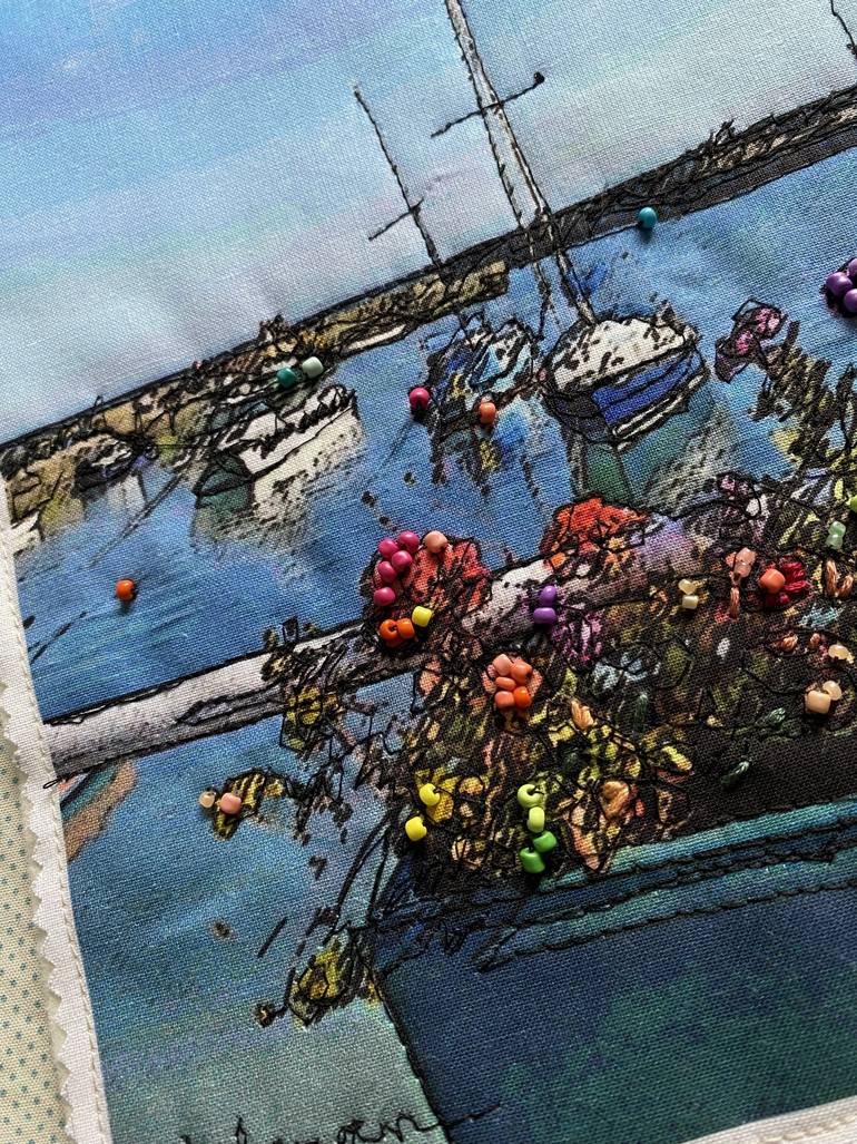 Original Contemporary Beach Mixed Media by Delaram Mowatt