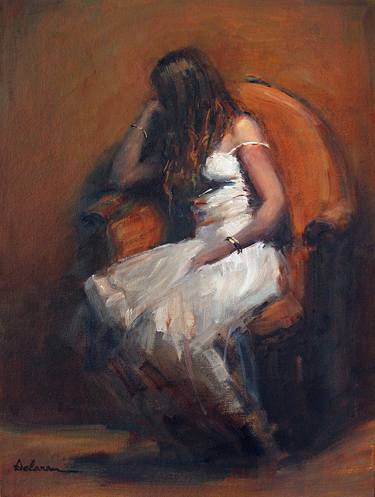 Original Figurative Women Paintings by Delaram Mowatt