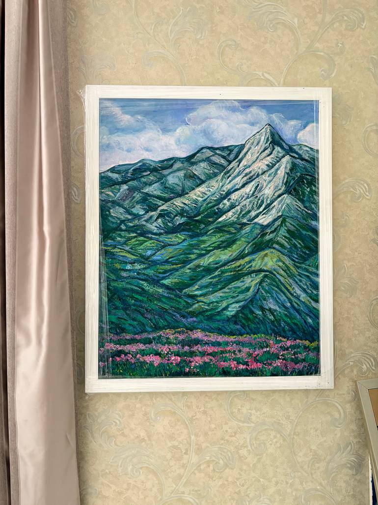 Original Impressionism Landscape Painting by Ellada Ismayilova