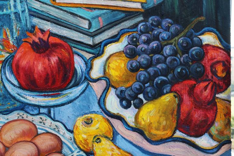 Original Impressionism Still Life Painting by Ellada Ismayilova