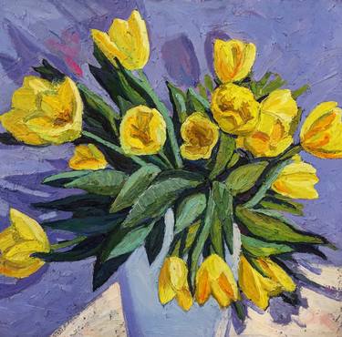 Original Impressionism Floral Paintings by Ellada Ismayilova