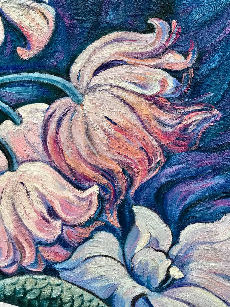 Original Art Deco Fantasy Painting by Ellada Ismayilova